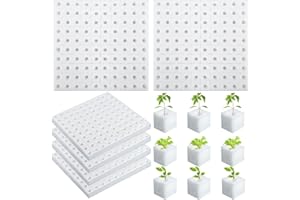 SEVENMYE Lot de 600 éponges hydroponiques carrées pour plantation de petits bourgeons