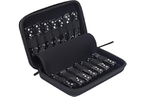 HERSENT Knife Display Case, Folding Knife Holder, Knife Storage Organizer, Large Pocket Knife Storage Case, Oxford Small Knife Roll Pouch Carrier Bag for Survival Tactical Outdoor EDC Mini Knife