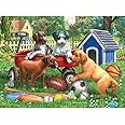 Bits and Pieces - 1000 Piece Jigsaw Puzzle for Adults - Sporty Pup Pals - 1000 pc Puppies Playing Sports Jigsaw by Artist Liz Goodrick-Dillon