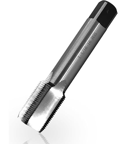 Burkit 1"-16 UNS Right-Hand Straight Fluted Machine Tap – HSS 6542, For Through Holes & Shallow Blind Holes