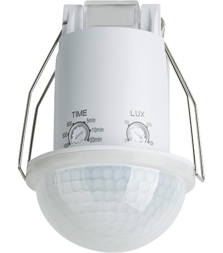 Sensore di Movimento a Infrarossi 800W da Incasso 360 Gradi Regolabile Risparmio Energetico per Luci Lampade Cancelli | Leroy Merlin