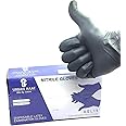 URBAN HAAT Black Nitrile Gloves, powder free Examination Hand glove,Surgical,medical and Gloves for Multi Purpose uses In Medium Size (100 Pieces)