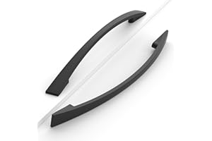 Coinkoly Lot de 10 poignées de meubles en alliage de zinc mat 160 mm pour cuisine, armoire, tiroir et placard Noir mat