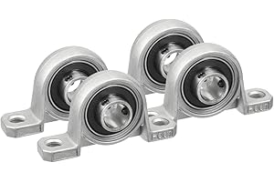 UXCELL sourcing map 4pcs KP001 12mm alésage en alliage de Zinc auto-alignement intérieur auto-alignement monté sur bloc roulement coussin insérer