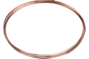 EFUTURETIME Reiner Kupferdraht, ø 3.0mmx10m, Kupferdraht Pur, T2 Blanker Kupferdraht, Basteldraht, Copper Wire für Schweißen, Experiment, Schmuck, DIY