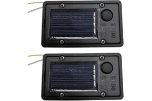 Yius Solar Lantern Top Replacement, LED Solar Lamp Replacement Battery Box, Lantern Replacement Part Lid Accessories for Outdoor DIY Table Lights Garden Patio Decor, 2pcs