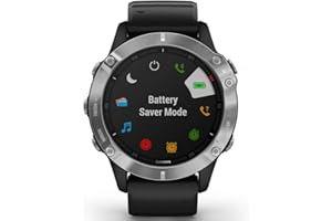 Garmin fēnix 6, Multisport GPS Smartwatch, Advanced Health and Training Features, Ultratough Design Features, Up to 14 days battery life, Black