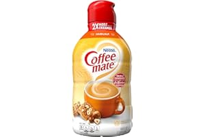 GROCERIESRUS Nestle Coffee mate Hazelnut Liquid Coffee Creamer - 64 fl oz (1.89L)