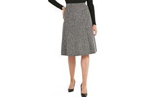 Afibel Jupe évasée Maille Jacquard Taille élastiquée