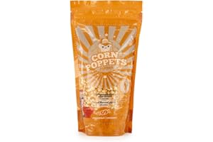 Corn Poppets | Grains de maïs pour Popcorn sucrés aromatisés au caramel | Pop Corn bons pour la santé 100% naturel | Sachet de 500 g