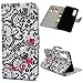 Produktbild Huawei P30 Hülle, stoßfest, Flip Case Folio Notebook Wallet Skin mit Kickstand Kartenschlitzen 3D Effekt Malerei PU Leder TPU Bumper Shell Slim Fit Schutzhülle für Huawei P30 Feather Wind Chime