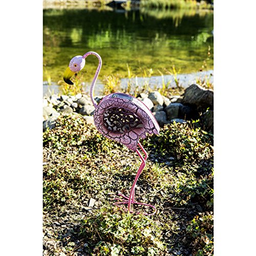 insatech Solar LED Flamingo TIFFANY 43cm Solarleuchte Dekoleuchte Metallfigur - 2