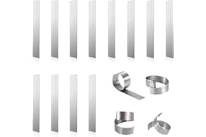 HIXNUG Aquarium Plant Weights Anchors Bendable Metal Plant Anchors Aquarium Plant Over Weight Reinforced Lead Sheet for Live Plants Prevents Floating (12)