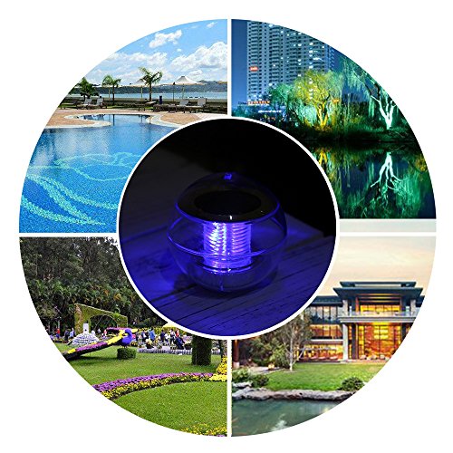 Lixada Solar Farbwechsel Wasser Schwimmende Lampen/LED Outdoor Pendelleuchte - 8