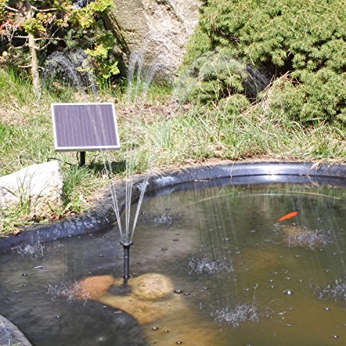 Solar Pumpe Springbrunnen NSP1 Solarpumpe Teichpumpe steckfertiges Set - 4