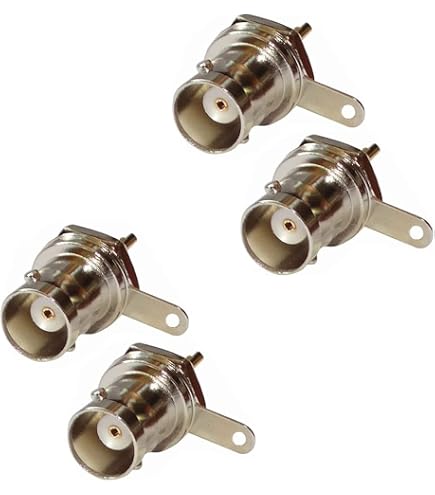 Adattatore per attacco pannello da 75 Ohm BNC connettore da 50 Ohm BNC da femmina a femmina connettore pannello tipo D montaggio per telecamera di sicurezza