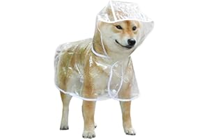 MIFY RUSTOO Płaszcz przeciwdeszczowy dla psa z kapturem, przenośne ponczo dla zwierząt domowych, dla średnich i małych psów