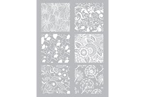 GRAINE CRÉATIVE Plantilla para pasta polimérica - floral - Semilla creativa