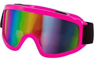 W WIDMANN MILANO Party Fashion - Skibrille/Snowboard Brille, Accessoire für 80er Jahre Faschingskostüme, Apres Ski Mottoparty