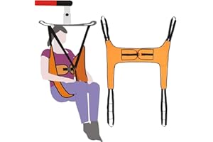 NEPPT Hoyer Lift Sling for Home Use Patient Toileting Sling Shower Bath Commode Sling for Elderly Adults Transfer Belt for Bed Positioning and Lifting Seniors Medical Drive Fit Invacare - Large