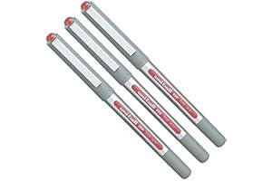 3 x Uni-Ball Eye Ub-157 a Sfera Penna Fine (0.7mm) Rosso