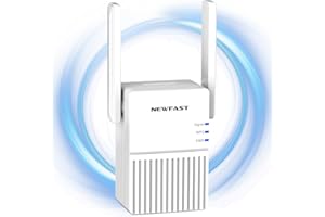 NEWFAST Ripetitore WiFi, 300Mbps Wireless WiFi Extender 2.4Ghz Nuovo Estensore WiFi, 2 Antennas Amplificatore WiFi Potente per Casa, WPS, WPA2, Amplificatore Segnale Wifi Supporta Modalità Ripetitore/Ponte