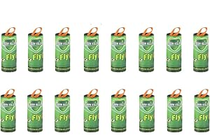 16 st flugfälla självhäftande remsor flugfångare limrullar, flugband mot myggor fruktflugor och fruktflugor för inomhus och u