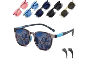 Musivon Gafas sol niño Polarizadas para Niñas y Niños de 3 a 10 años Gafas de sol de goma flexible