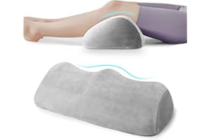 SeiriHelper Ergonomie Kniekissen für Schlafen, Venenkissen Beinhochlagerungskissen, Memory-Schaum Lagerungskissen für Knie und Beine (Grau)