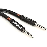 Roland Black Series Enstr&uuml;man Kablosu, D&uuml;z/D&uuml;z 1/4-İn&ccedil; Jak, 5-Feet