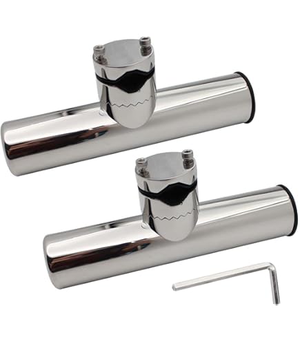 Portacanna Da Pesca In Acciaio Inox - Morsetto Regolabile Per Barche Con Inserti Gomma - Foto 9