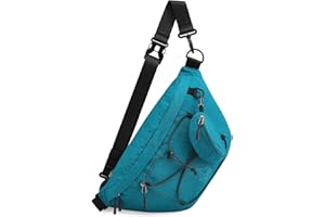 G4Free Grand Sac Banane Sac de Poitrine Sac de Taille Sac à Dos RFID pour Hommes et Femmes pour Sport Voyage Randonnée Cyclisme