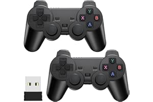 WARMFUNN 2 controller di gioco e 1 ricevitore per console senza fili retrò console videogiochi Plug and Play Game Stick