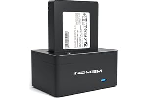 INDMEM USB 3.2 Gen 2 to U.2 NVMe SSD Adapter, Type C to U.2(SFF-8639) NVME Compatible Reader, SSD Docking Station for U.2 PCI-E SSD（U.2 Drive not Include）