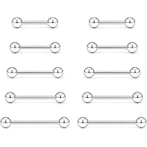Lot De 21 Barres De Retenue Pour Piercing Langue Bioflex - Plastique Hypoallergénique, Tailles 12/14/16/18 Mm