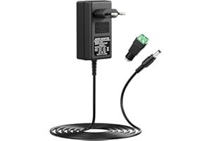 NOJIMU 12V Netzteil Netzadapter DC AC 100-240V, Steckernetzteil 12V 50-60HZ, Universal Netzteil 12V 1A 2A 3A für Switching Adapter 3D Drucker, CCTV Kamera, LED Streifen Lichter, Router