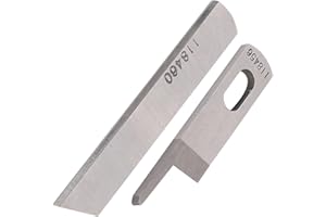 EMUKOEP SergerKR23 Rapid Steel Kr35 Carbon Steel Upper Lower Knife Overlock 7×5×5 Kr23 Rapid Steel Kr35 Carbon Steel Upper Lower Knife Blade Replacement Part Accessory for 747 737 Serger