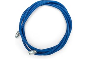 Rallonge flexible BARETTO en acier bleu pour le kit de nettoyage des poêles à granulés - Longueur 3 mètres - Convient aux poêles à granulés avec courbes, atteint une courbure maximale de 90°