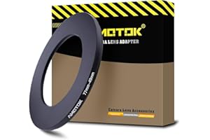 AMOTOK Anello adattatore per obiettivo da 77 mm a 49 mm, compatibile con obiettivo da 77 mm su 49 mm