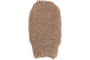 CLYHON 1 x rękawica kąpielowa, do peelingu, bawełniana, dwustronna, z płótna, do mycia, przyjazne dla środowiska, do peelingu, 1 szt