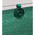 XinXinLan Lot De 50 Clips De Fixation Anti-UV Ultra-Résistants Pour Filets Brise-Vue, Ombrage Ou Anti-Grêle (90-350 G/m²) – Crochets Solides Pour Toiles Extérieures
