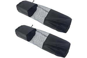 XUZOPIM 2 Pezzi Borsa Yoga Yoga Mat Bags Yoga Mat Mesh Bag Thickened Oxford Fabric Drawstring Pocket Comfortable Mesh Yoga Mat Storage Bag