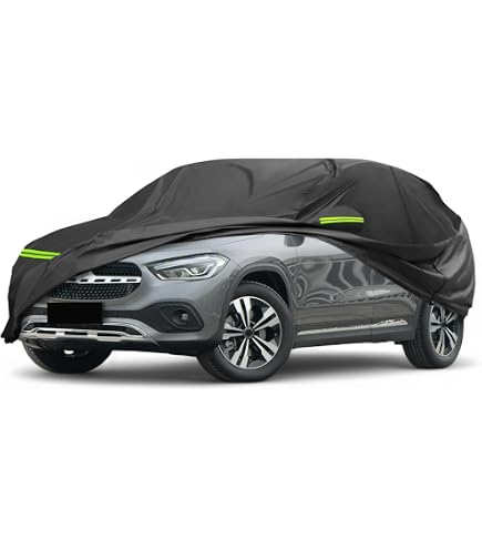 Copriauto Su Misura Per Mercedes-Benz GLA 2013-2023 – Telo Esterno 210D-PU Impermeabile, Antivento E Con Cerniera Porta Lato Guida
