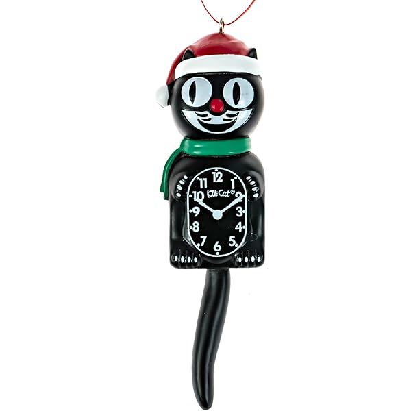 KIT CAT Klock Retro Keuken - Zwarte Dame