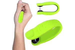 ZQTWJ 2 Stück Finger Akupressur Clip,Aculief Akupressur Clip,Massage Akupressur Abnehmen,Akupressurgerärt Kann zur Migränehilfe verwendet werden, Spannungen,Angstzustände, Stress, Schmerzen (Grün 2Stück)