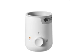 Tommee Tippee Easi-Warm, Elektryczny podgrzewacz do butelek i pokarmu, automatyczny minutnik, obsługa za pomocą jednego pokrętła, biały