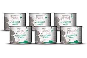MjAMjAM - Mokra karma Premium dla kotów - soczysty kurczak z brokułami, 6-pak (6 x 200g), bezzbożowa z dodatkowym mięsem