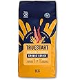 TrueStart Ground Coffee 1kg, Energising Colombian - Ground Coffee for Cafetiere V60 Aeropress, Single Origin Arabica Beans, Freshly Hand Roasted Speciality Grade, Medium Roast