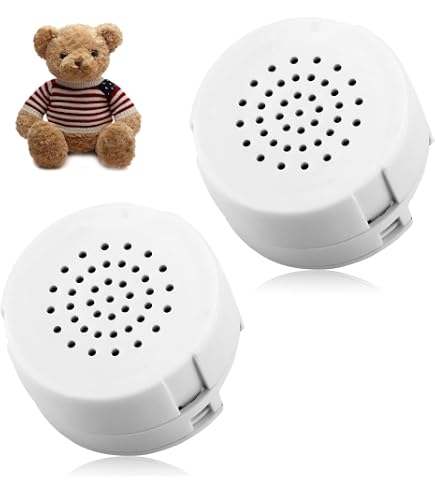 8PCS Mini Voice Recorder For Stuffed Animals - 30 Second Recordable Sound Module With Playback For DIY Plush Toys & Gifts