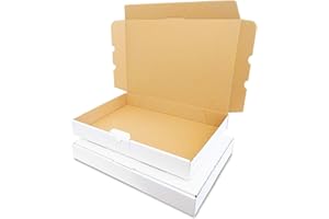 Verpacking 100 maxi buzones 350x250x50mm Blanco Envío Caja plegable MB-5, maxi buzón, caja de cartón plana, embalaje de envío, caja de cartón, caja postal, maxi buzón